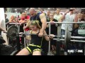 13 year old girl Benches 240lb RAW video online#